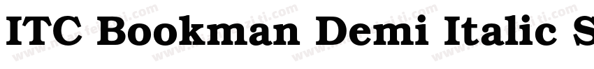 ITC Bookman Demi Italic SWA字体转换